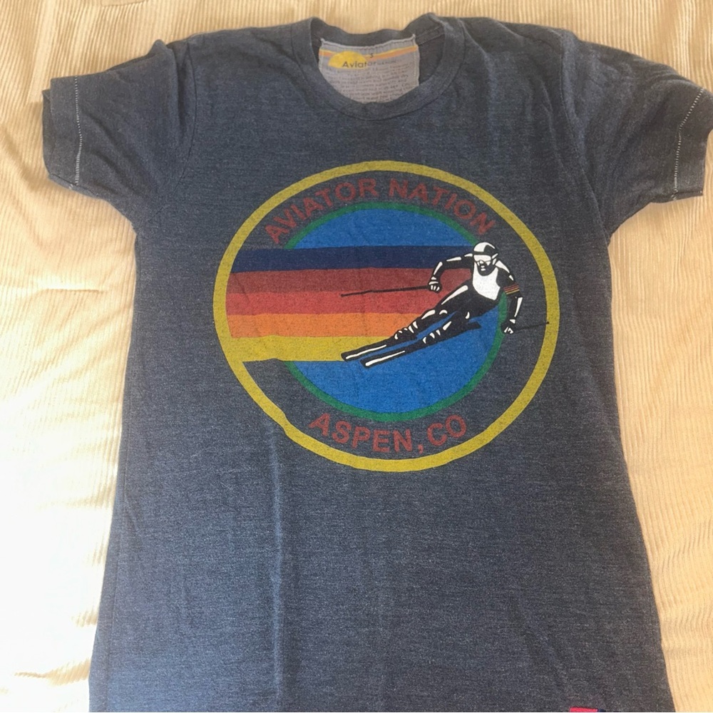 Aviator Nation Blue Aspen Ski Tee